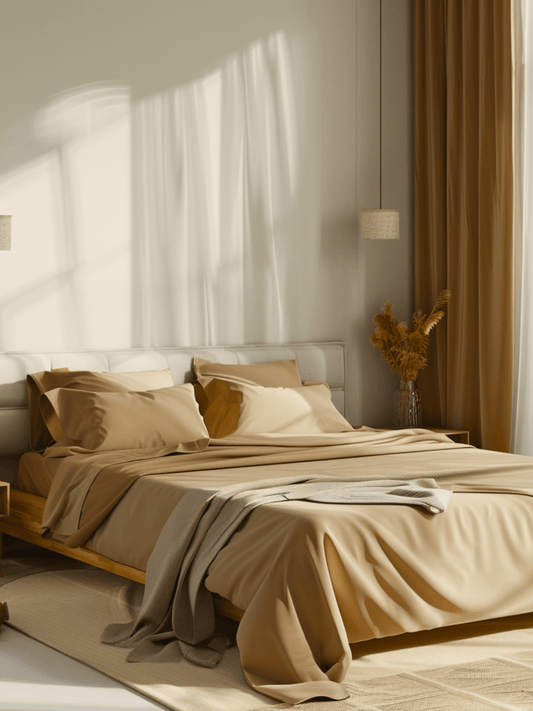 Sweet Sheets® "Mocha Cheesecake" Khaki - Tan Bed Sheet Set - Sweet Sheets®