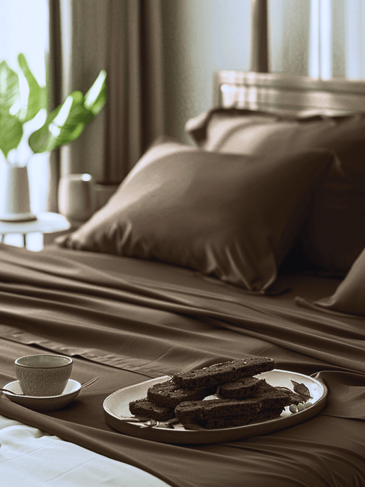 Sweet Sheets® "Chocolate Biscotti" Dark Brown Bed Sheet Set - Sweet Sheets®
