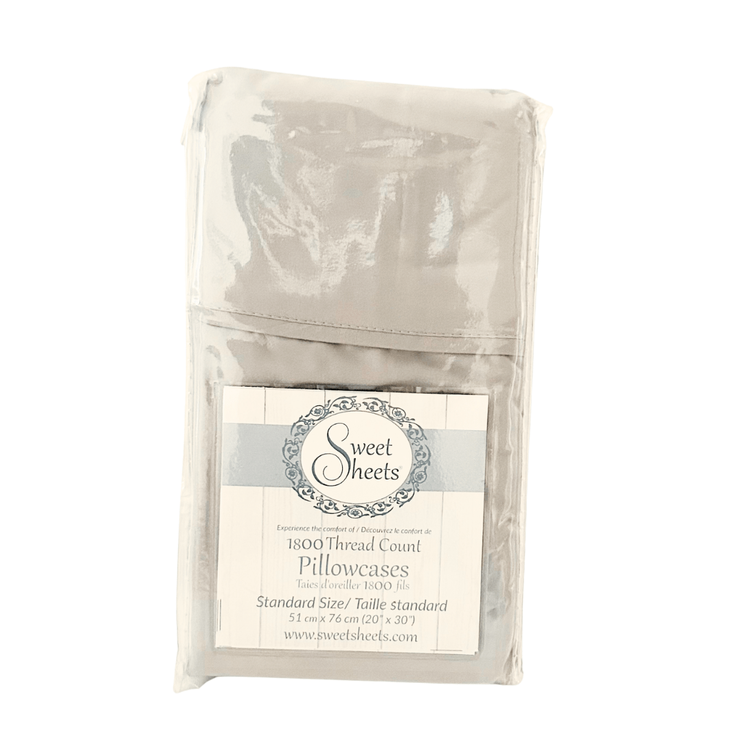 Sweet Sheets® Light Gray “Silver Sprinkles” Duvet Pillow Shams - Sweet Sheets®