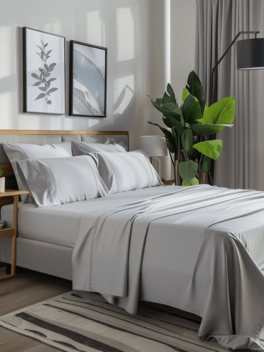 Sweet Sheets® "Silver Sprinkles" Light Gray Bed Sheet Set - Sweet Sheets®