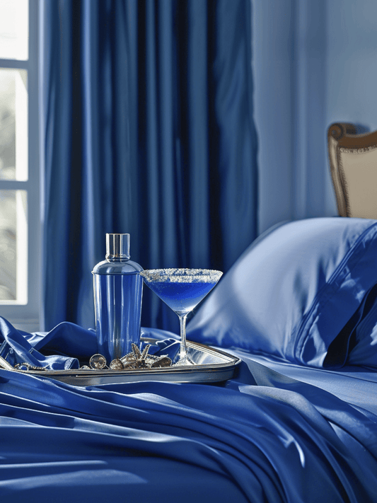 Sweet Sheets® "Royal Blue Ice" Royal Blue Bed Sheet Set - Sweet Sheets®
