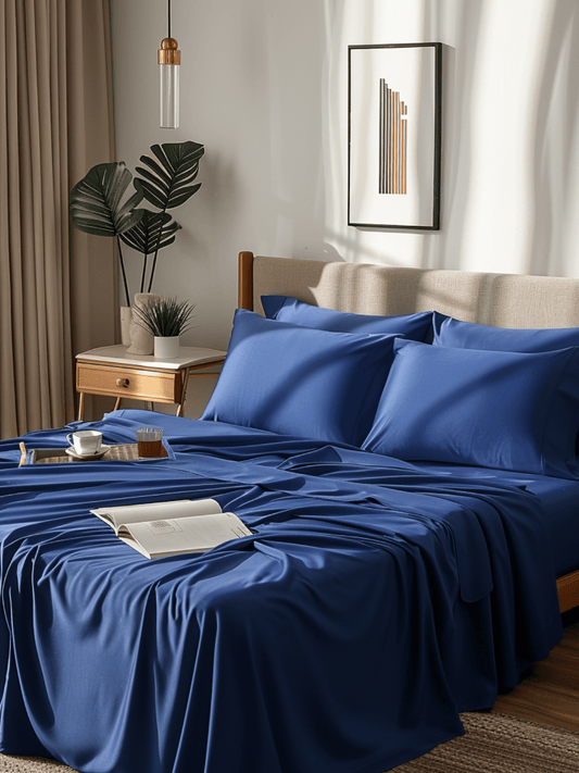 Sweet Sheets® "Royal Blue Ice" Royal Blue Bed Sheet Set - Sweet Sheets®