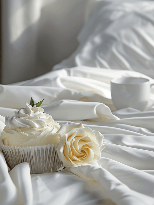 Sweet Sheets® "Vanilla Frosting" White Bed Sheet Set - Sweet Sheets®
