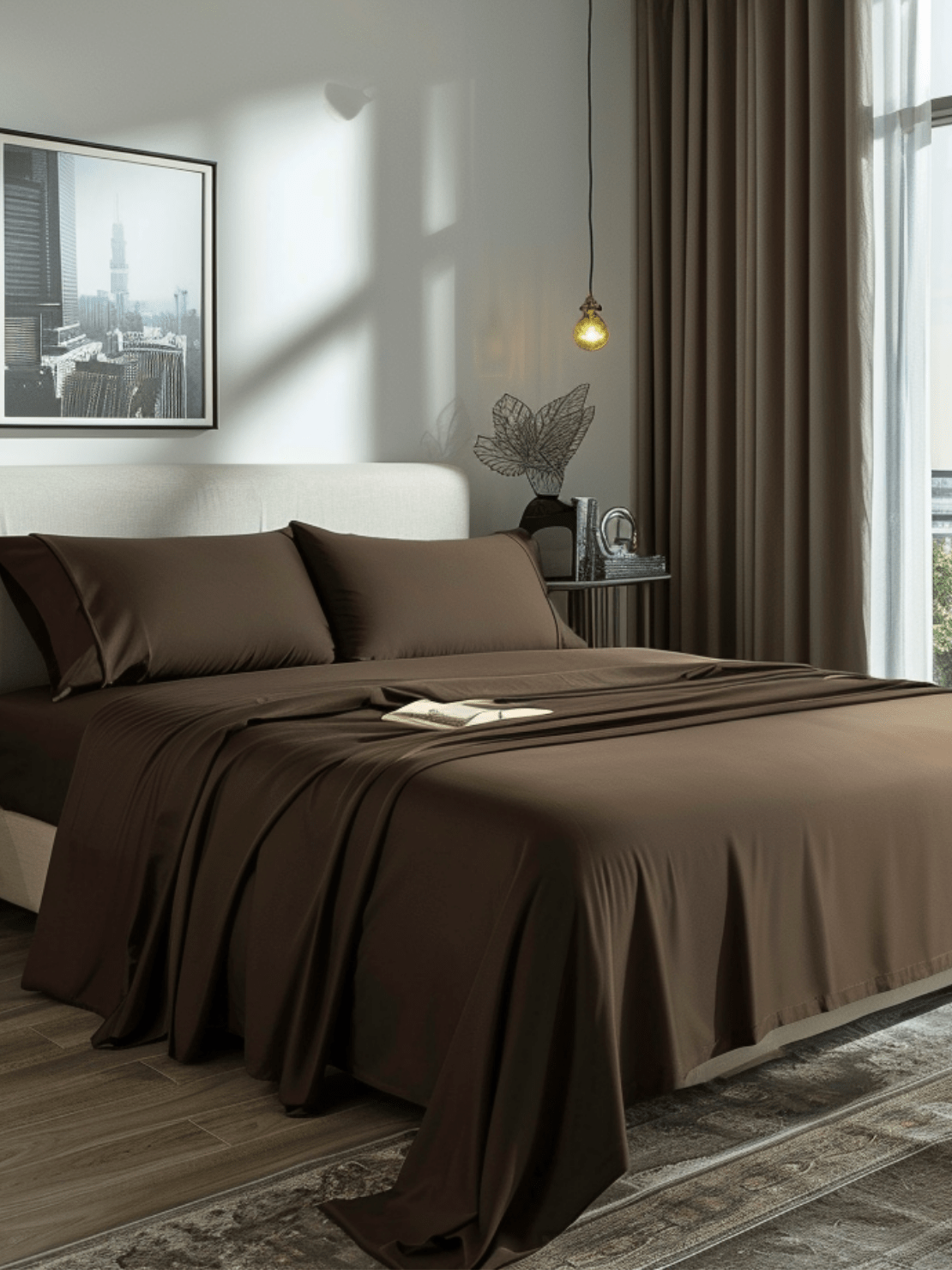 Elegant Dark Brown Bed Sheets with Deep Pockets for a Secure Fit and Stylish Look from Sweet Sheets