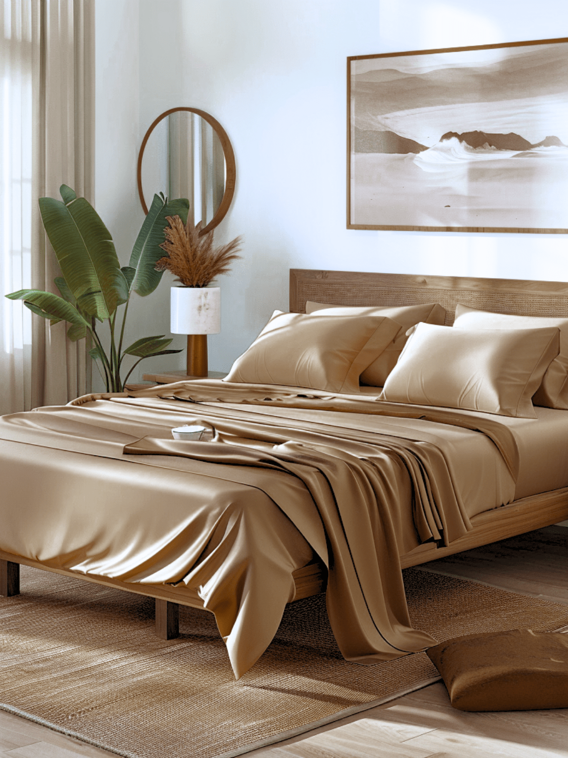 Wrinkle-Resistant Khaki-Tan Bed Sheets for Easy Care and Long-Lasting Durability from Sweet Sheets