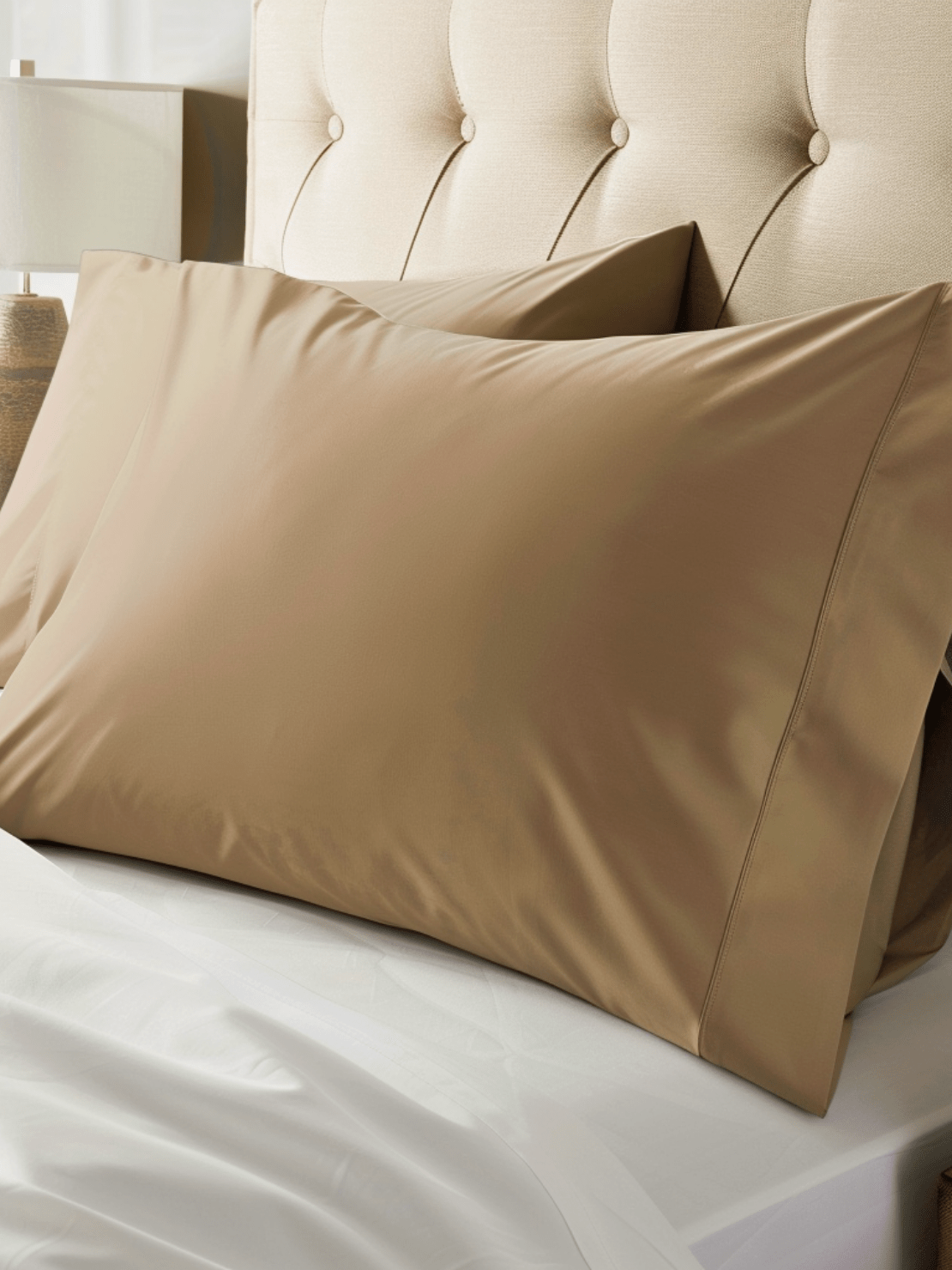 High-Quality Khaki-Tan Bed Sheets with Fade-Resistant Colors for Vibrant Bedroom Decor from Sweet Sheets