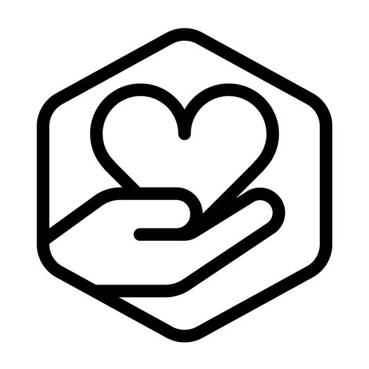 hand holding a heart