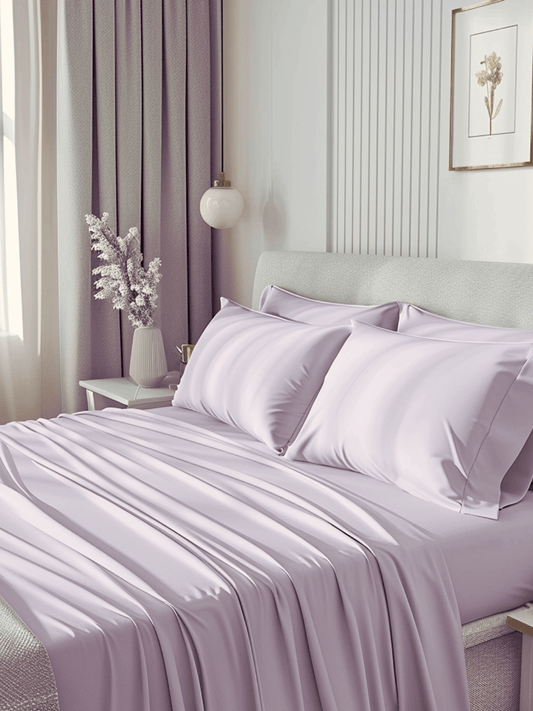 Elegant Light Purple Bed Sheets with Deep Pockets for a Secure Fit and Stylish Look from Sweet Sheets