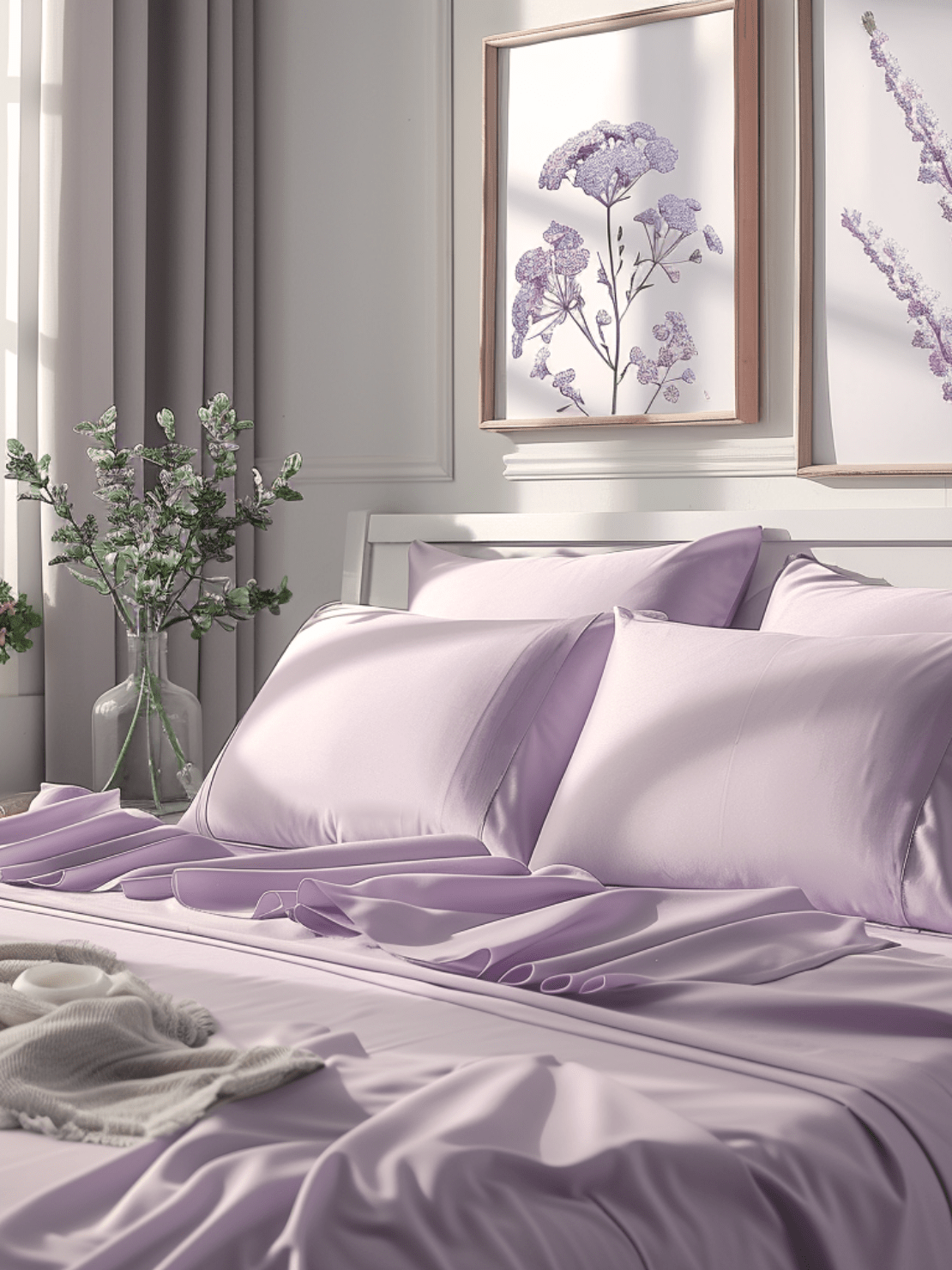 Wrinkle-Resistant Light Purple Bed Sheets for Easy Care and Long-Lasting Durability from Sweet Sheets