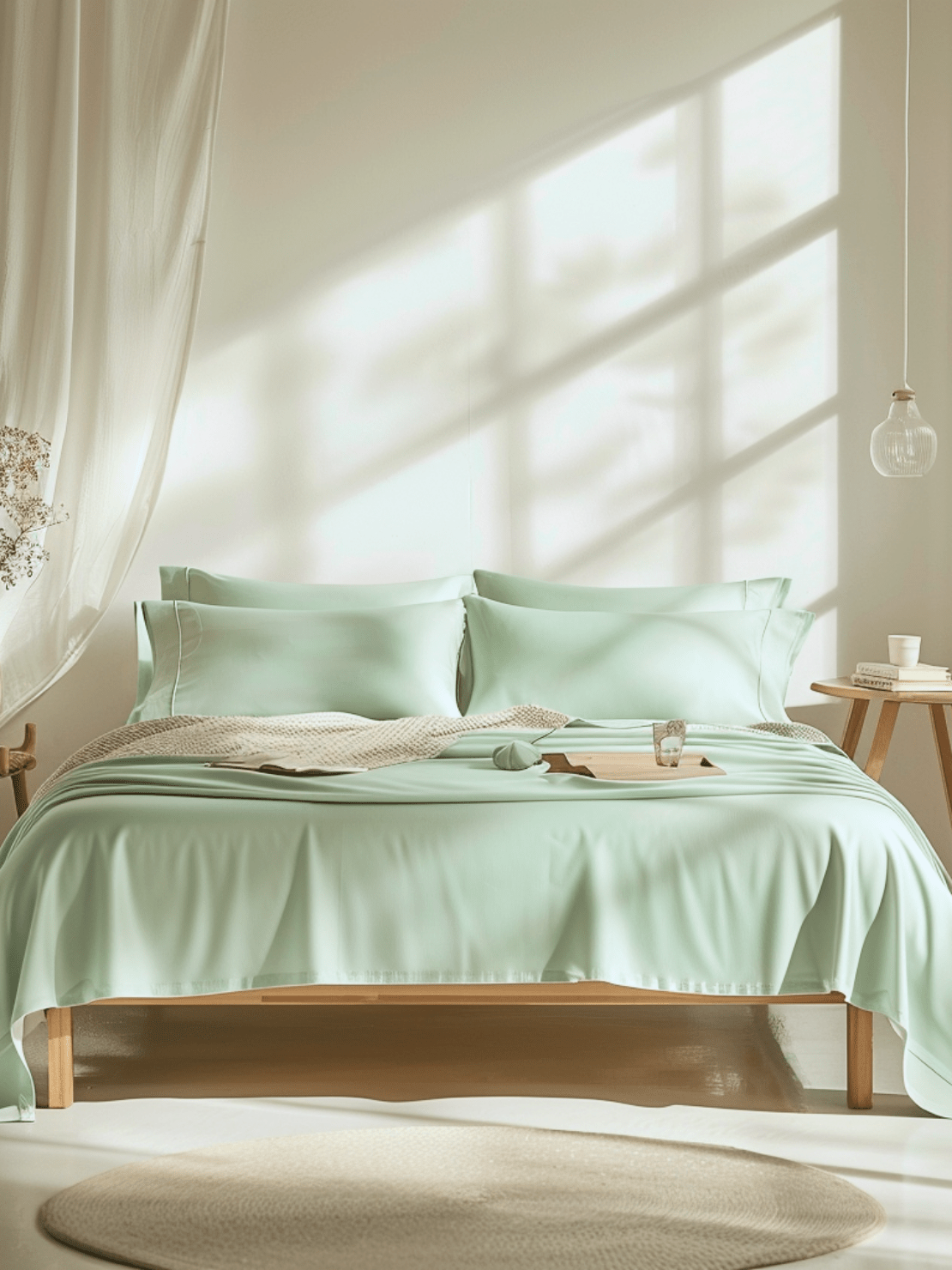 High-Quality Light Green Bed Sheets with Fade-Resistant Colors for Vibrant Bedroom Decor from Sweet Sheets