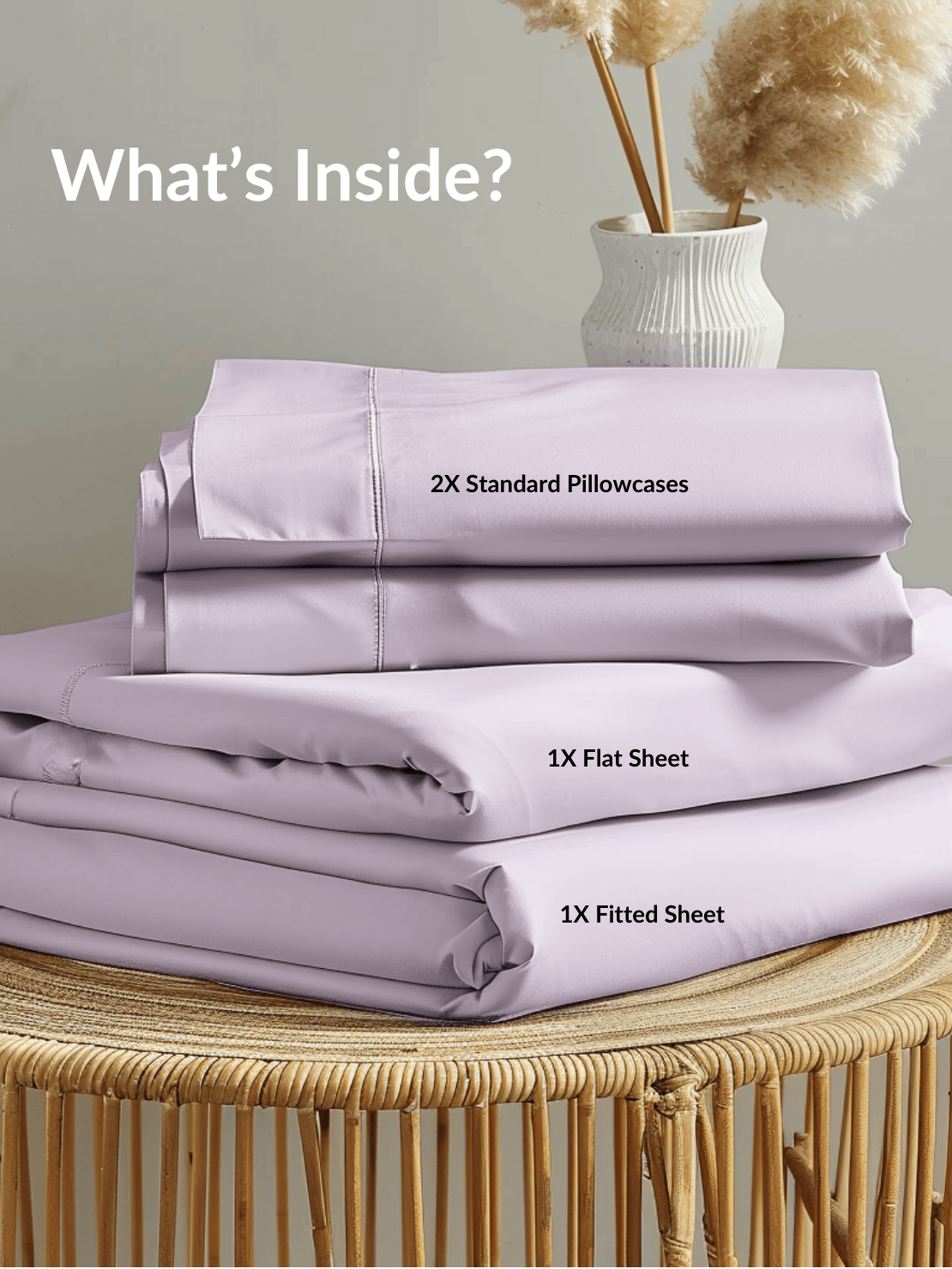 Cooling Light Purple Bed Sheets with Breathable Fabric for Comfortable Sleep from Sweet Sheets