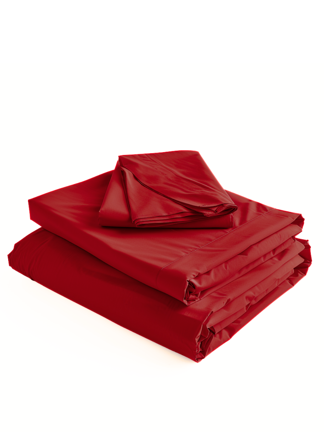 Hypoallergenic Bright Red Bed Sheets for Sensitive Skin and Allergy Relief from Sweet Sheets