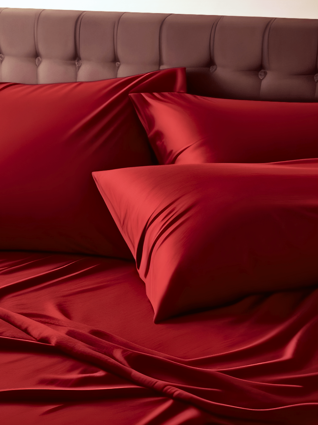 Wrinkle-Resistant Bright Red Bed Sheets for Easy Care and Durability from Sweet Sheets