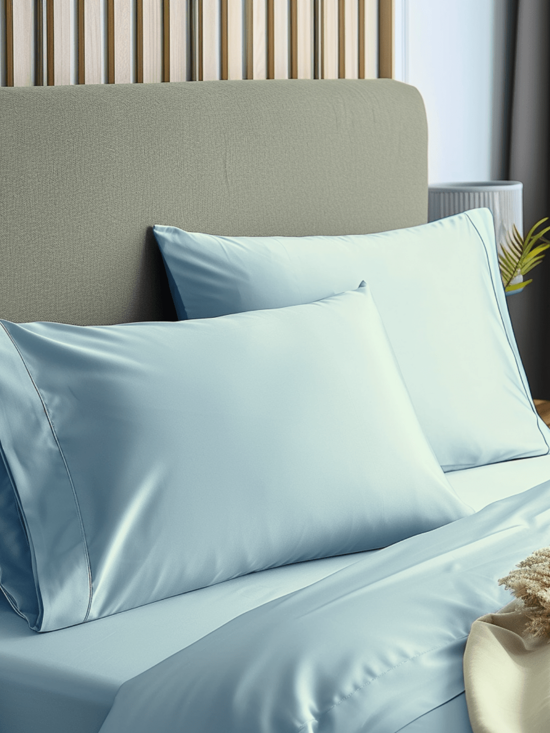 Wrinkle-Resistant Light Blue Bed Sheets for Easy Care and Long-Lasting Durability from Sweet Sheets