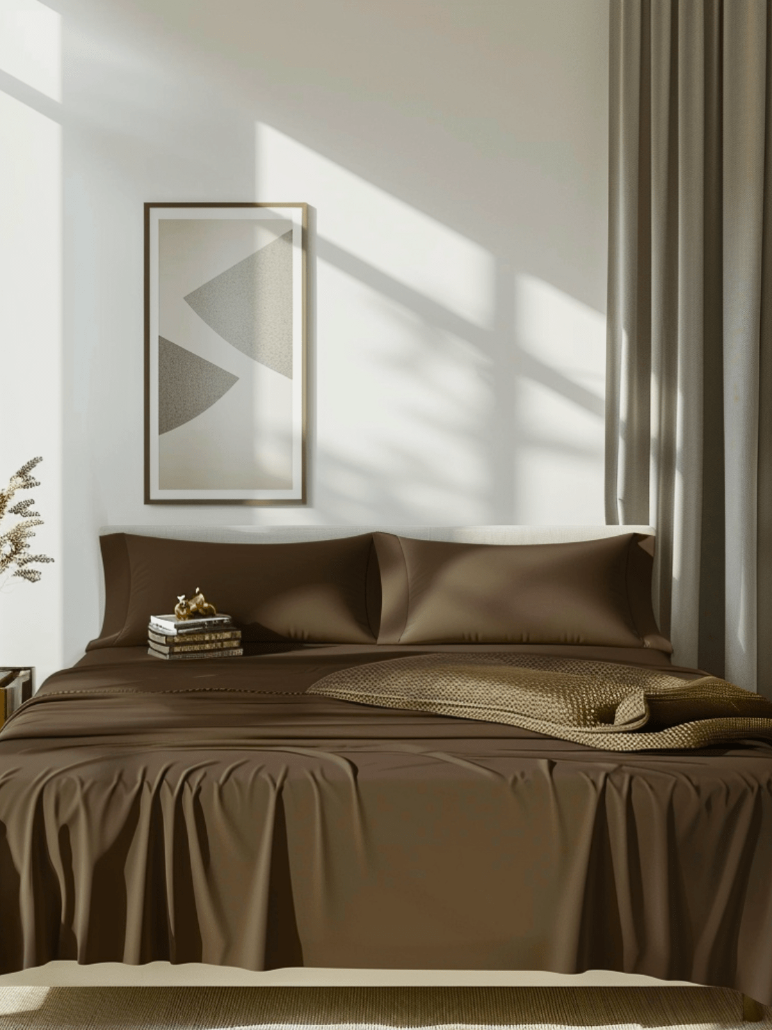 High-Quality Dark Brown Bed Sheets with Fade-Resistant Colors for Vibrant Bedroom Decor from Sweet Sheets