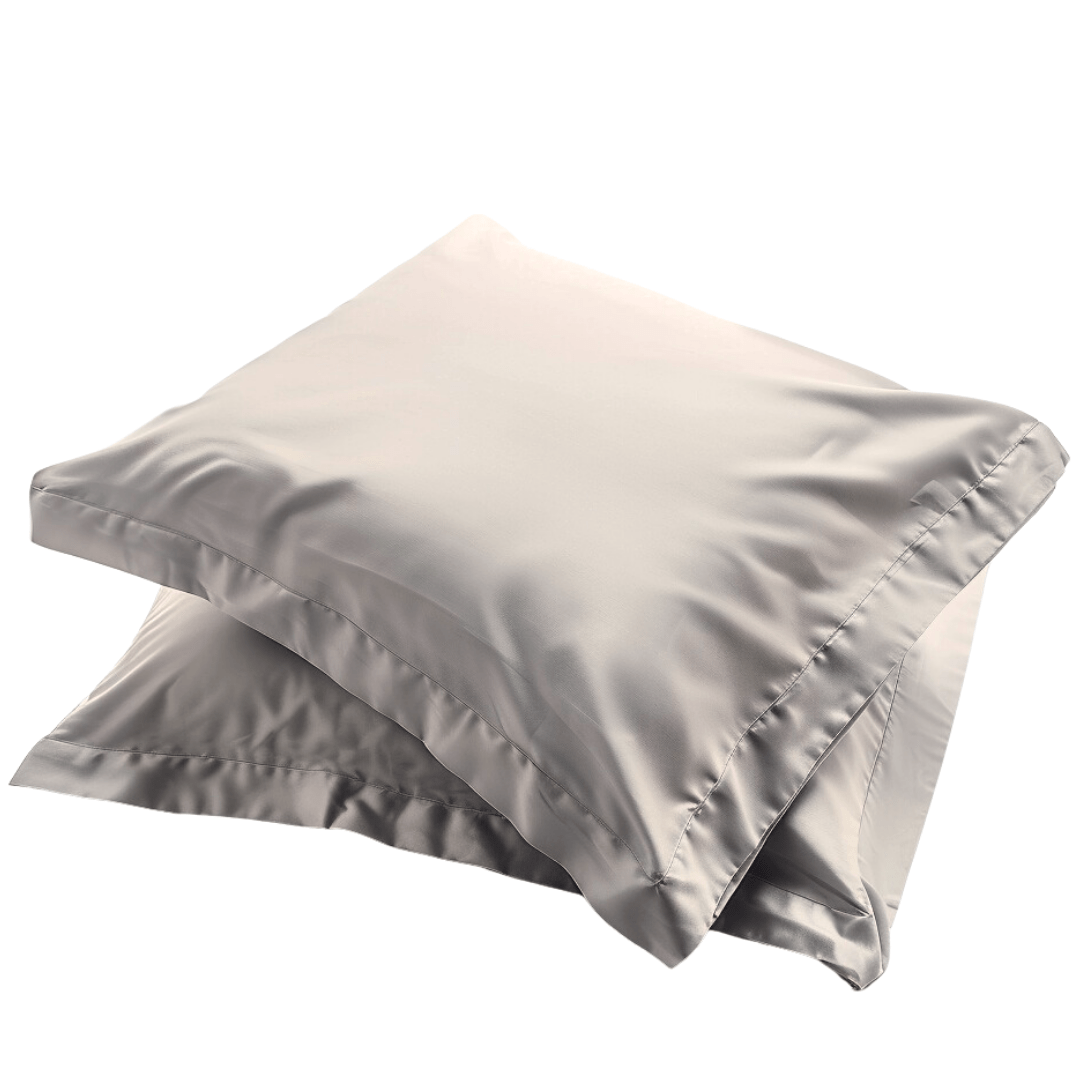 Elegant Light Gray Duvet Pillow Shams for a Sophisticated Bedroom Look from Sweet Sheets