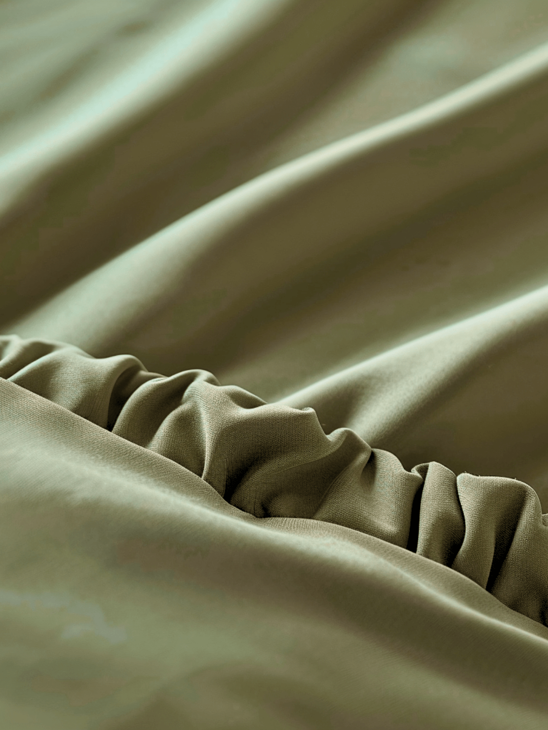 Sage Green Breathable Fitted Sheets for Cool and Comfortable Nights from Sweet Sheets