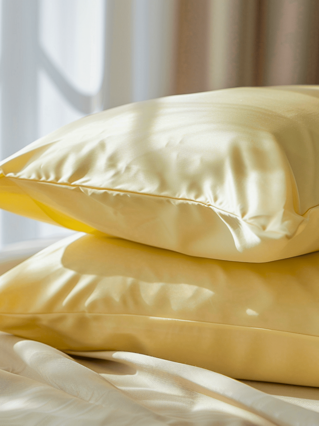 Cooling Light Yellow Bed Sheets with Breathable Fabric for Comfortable Sleep from Sweet Sheets