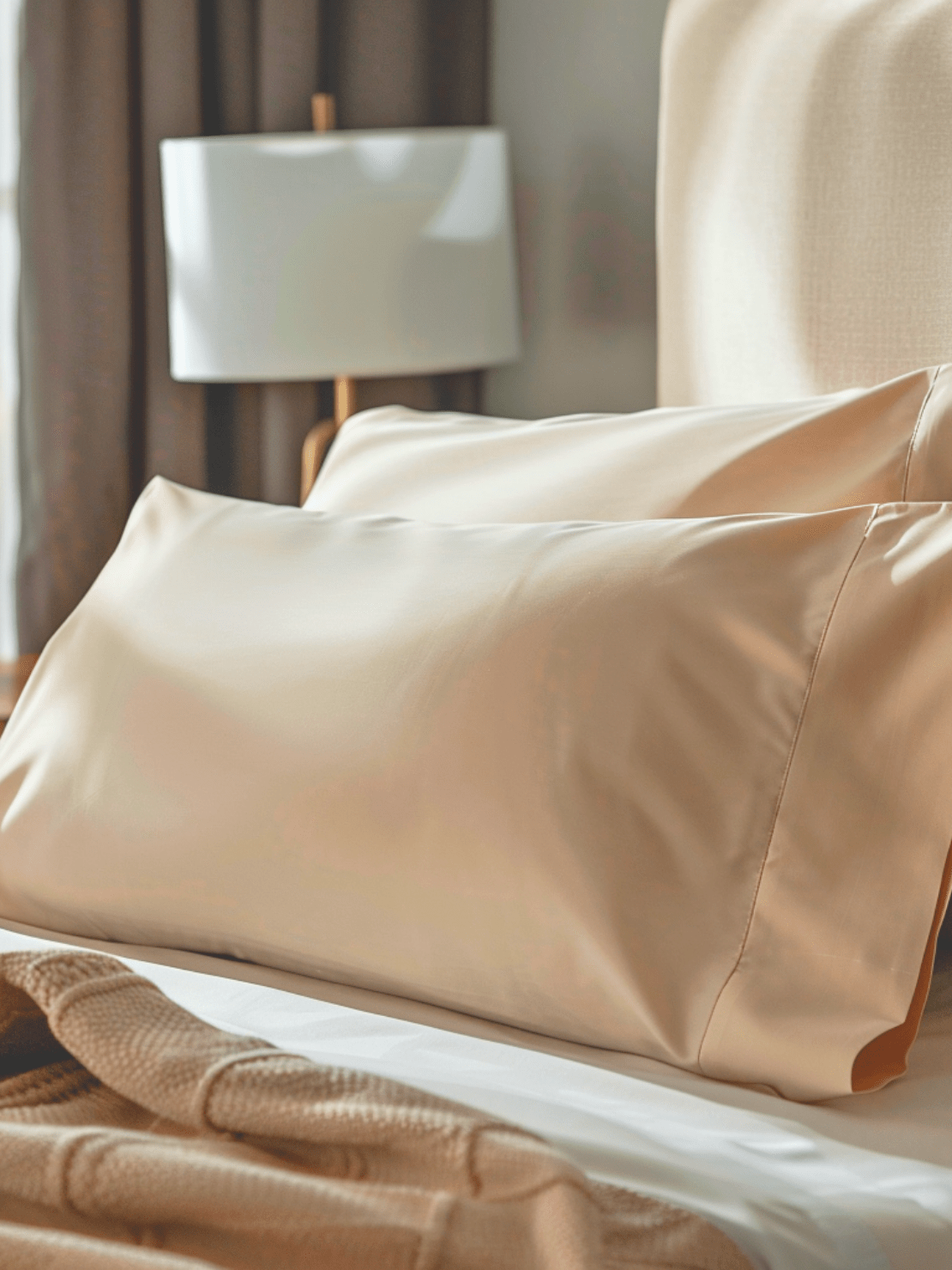 Wrinkle-Resistant Beige Bed Sheets for Easy Care and Long-Lasting Use from Sweet Sheets