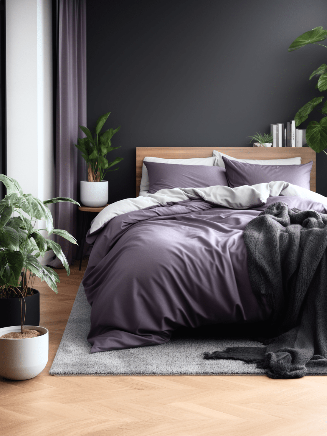 Ultra-Soft Double-Sided Duvet Covers for Luxurious Comfort and Cozy Nights from Sweet Sheets Purple Duvet cover