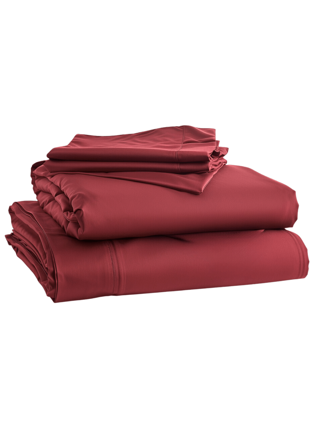 Hypoallergenic Dark Red Bed Sheets for Sensitive Skin and Allergy Relief from Sweet Sheets