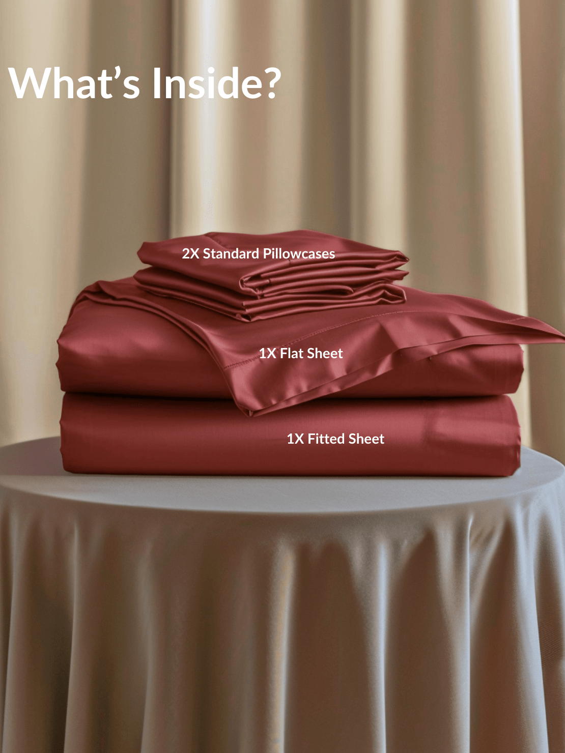 Cooling Dark Red Bed Sheets with Breathable Fabric for Comfortable Sleep from Sweet Sheets