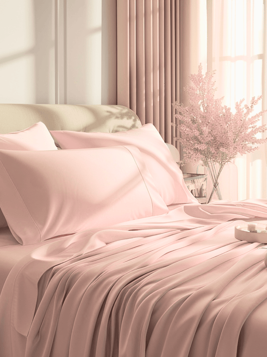 Wrinkle-Resistant Soft Pink Bed Sheets for Easy Care and Long-Lasting Durability from Sweet Sheets