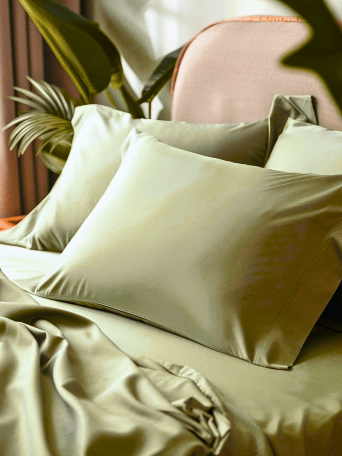 Wrinkle-Resistant Sage Green Bed Sheets for Easy Care and Long-Lasting Durability from Sweet Sheets