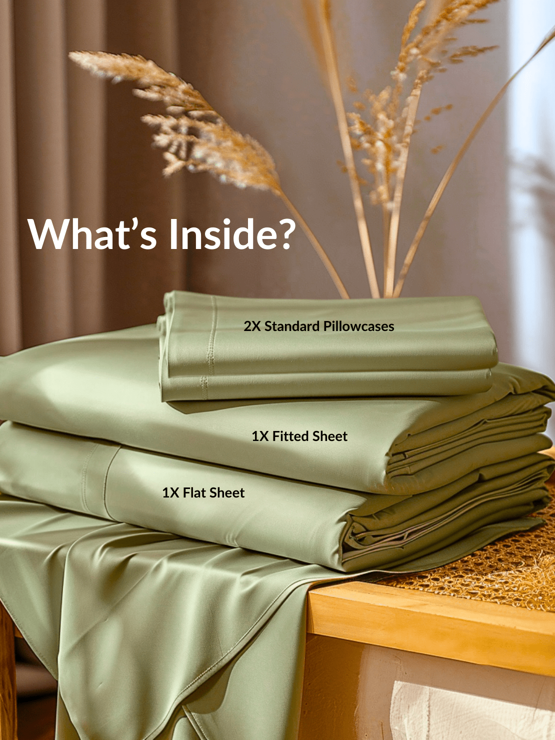 Cooling Sage Green Bed Sheets with Breathable Fabric for Comfortable Sleep from Sweet Sheets